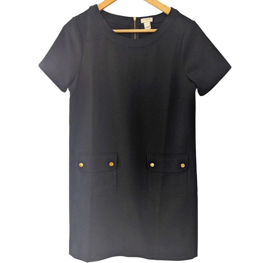 J. Crew | J. Crew Women's A-Line Black Dress With Pockets | Size 4